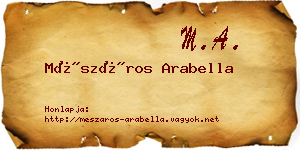 Mészáros Arabella névjegykártya